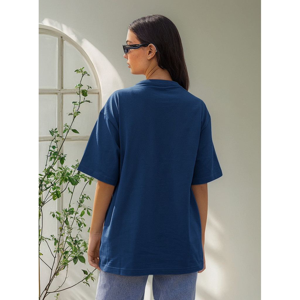 Kit 2 Camisetas Feminina Oversized Streetwear Estilo Urbano