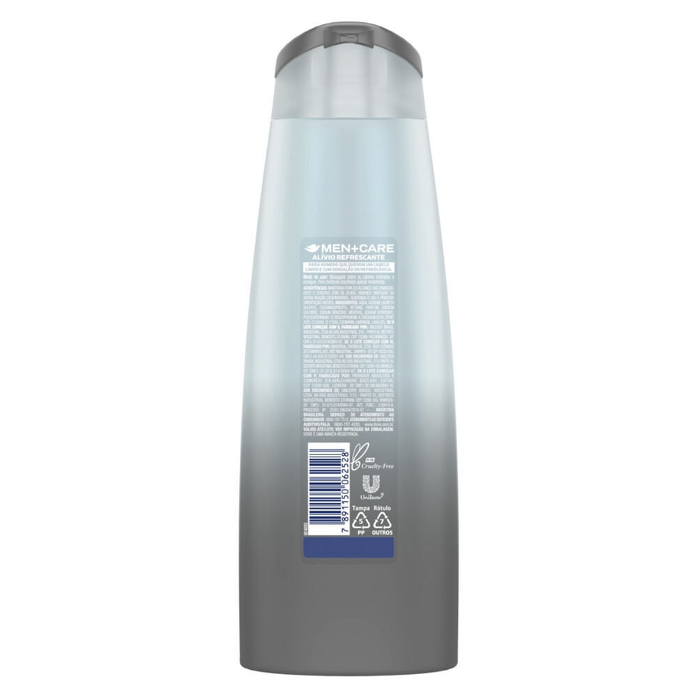 Detalhes do Shampoo Fortificante Dove Alívio Refrescante com Ice Cool Mentol 400ml