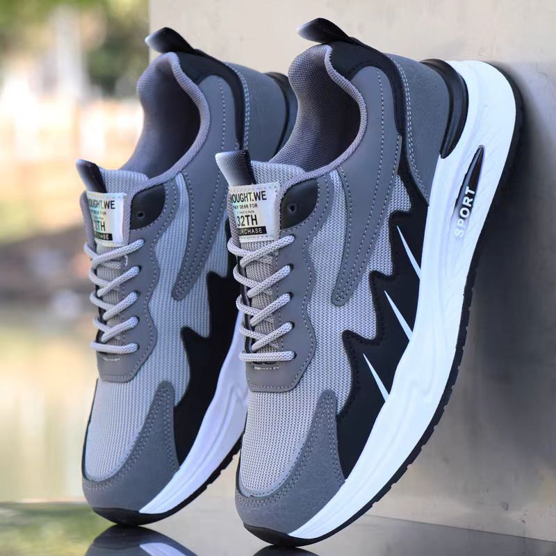 Primavera outono respirável sapatos masculinos pai sapatos casuais masculinos leve desodorante Anti-deslizamento sapatos