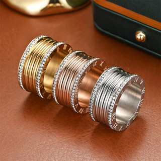 Anéis de Casal com Diamantes Redondos em Dupla Fileira, Design de Arco Romano, 12mm de Largura, Anéis de Casal para Uso 
