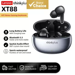 Fones De Ouvido Lenovo XT88 TWS Sem Fio Bluetooth HiFi Sound 13 Mm Driver Dinâmico AI Call Com Cancelamento De Ruído Com