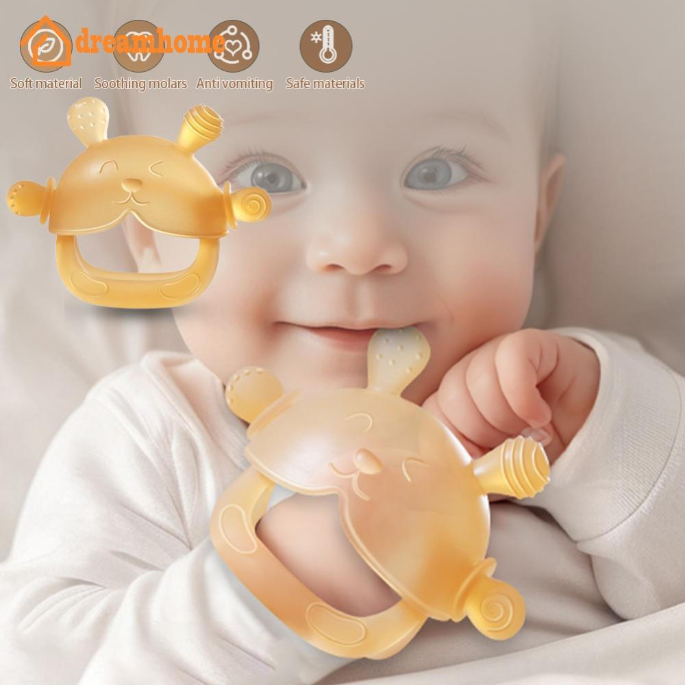 DREAMHOME Silicone Mordedor Criança Mastigar Brinquedos Sensoriais Anti Gota Pulso Mão Bebê Dentição Mitten Grau Aliment