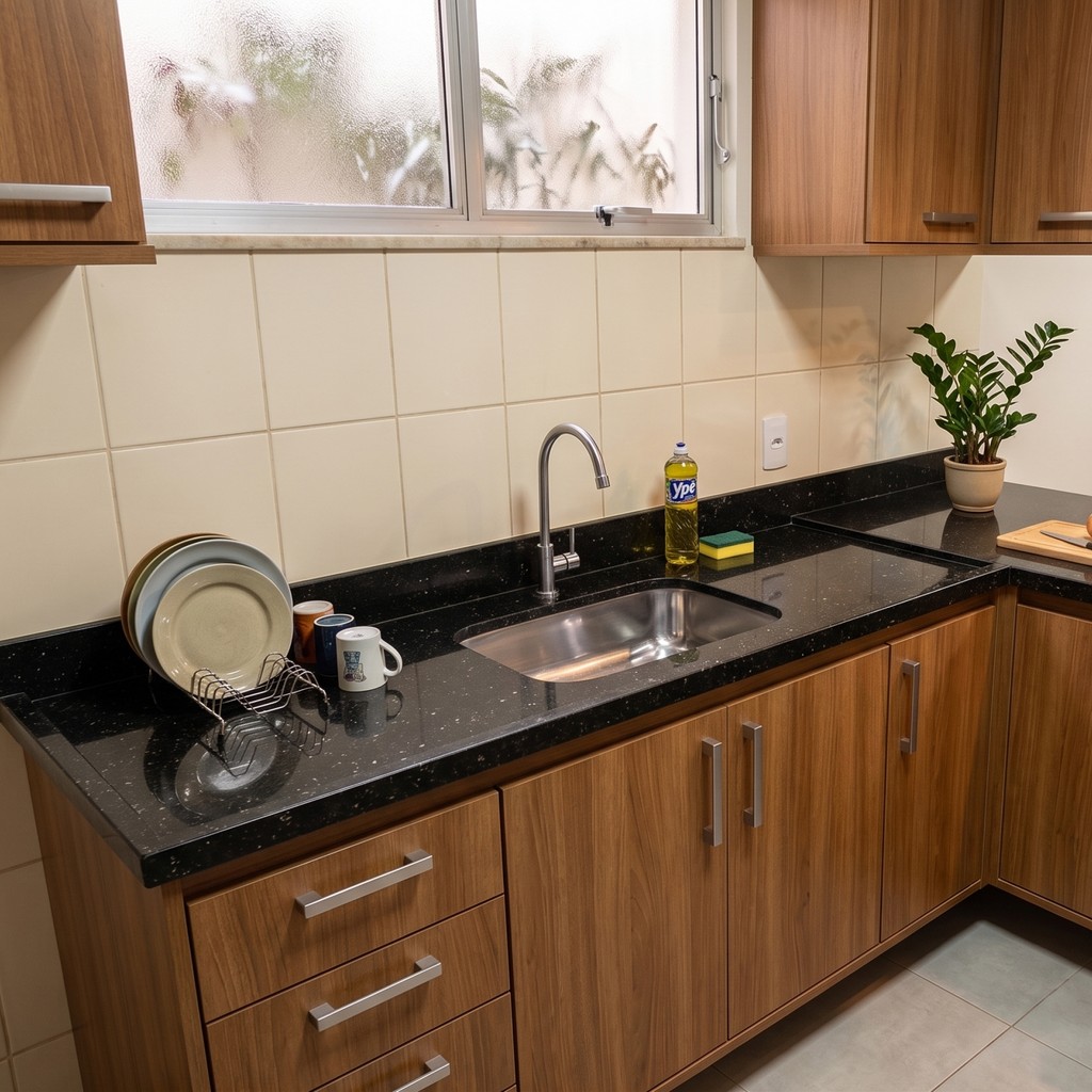Pia Roralit 120x55 com Cuba Inox AJ Rorato — imagem 2 de 2