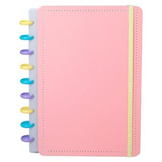 Caderno Medio Capa Dura Resistente Disco Reposicionavel Organizacao Pratica Escolar Profissional