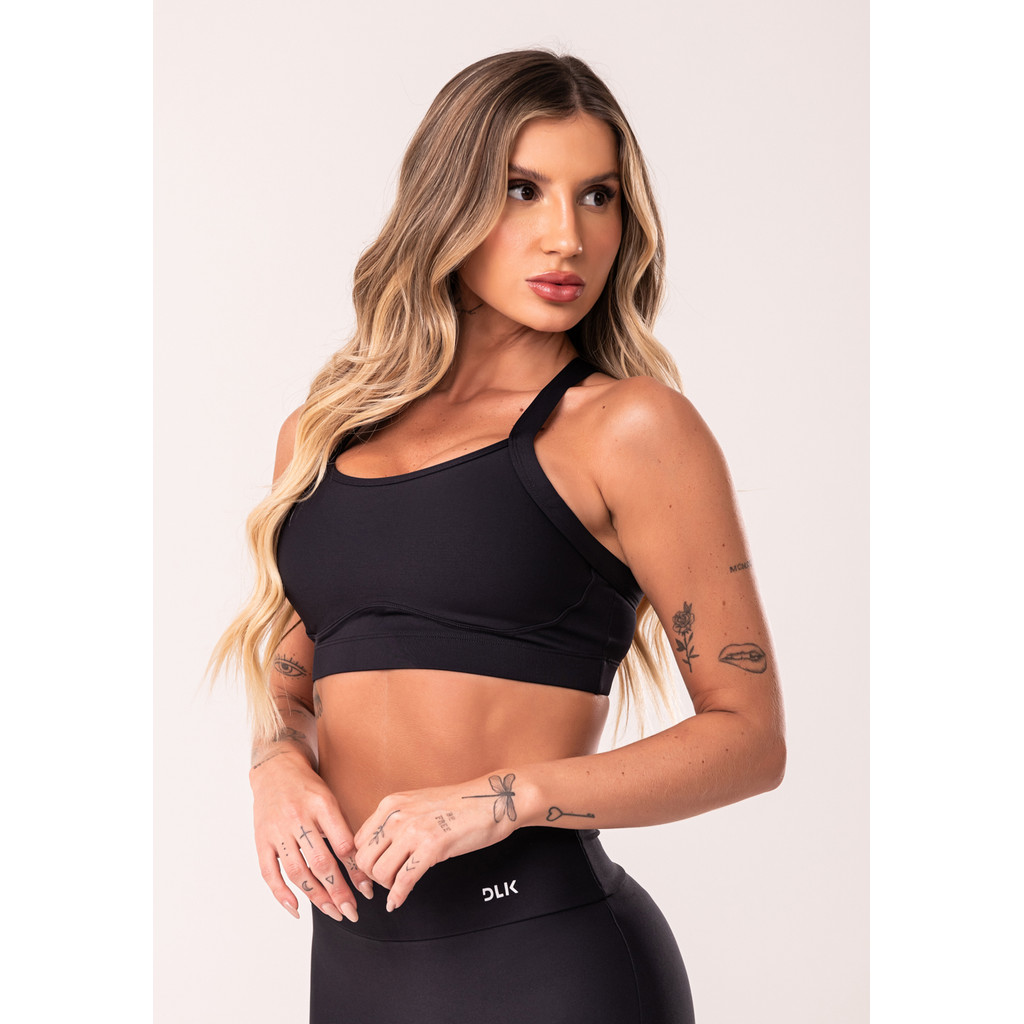 Top Fitness Com Recortes Básico Dlk