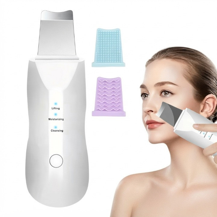 Aparelho Espátula Ultrassônica Facial Sonic Skin Recarregável para Cuidados com a Pele Unibom