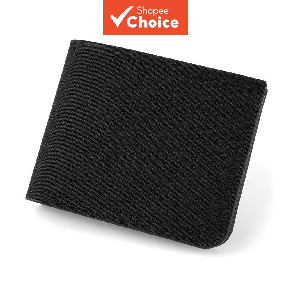 Carteira Curta De Lona Horizontal Masculina Mais Vendida , Toda Casual E Elegante , Com Zíper Fivela , Slot Para Vários 