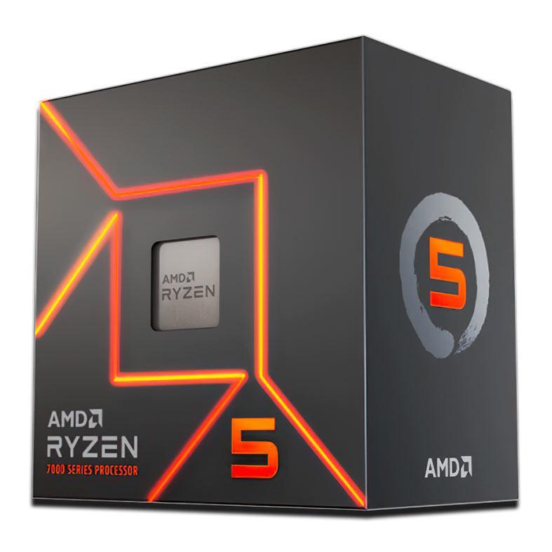 Processador AMD Ryzen 5 7600, 6-Core, 12-Threads, 3.8GHz (5.1GHz Turbo), Cache 3