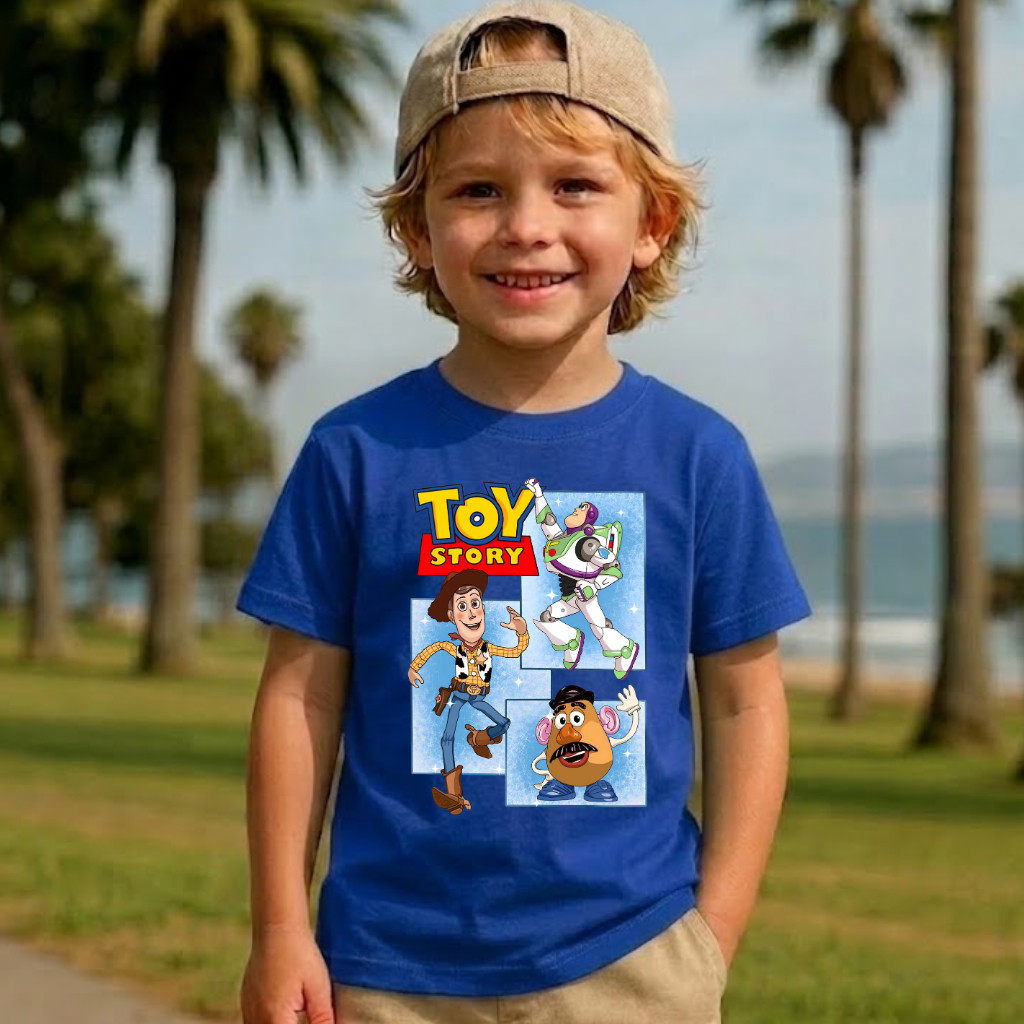 Camiseta Infantil Brinquedo Algodão Premium Estampada Masculina