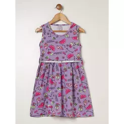 Vestido Cotton Infantil Para Menina - LILAS