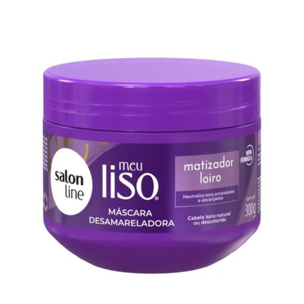 MÁSCARA MATIZADORA LOIRO MEU LISO SALON LINE 300G