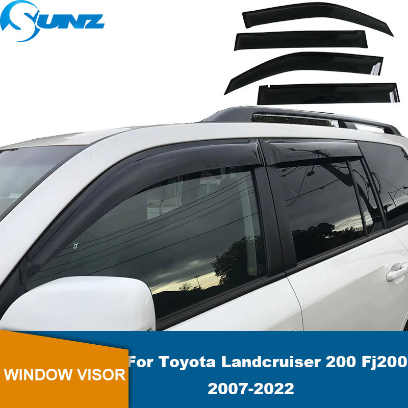 Viseiras De Janela Para Proteção Contra Chuva , Toyota Landcruiser Série 200 Fj200 LC200 2007-2022 , Defletores De Carro
