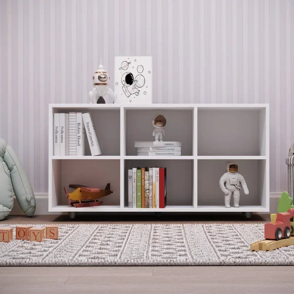 Nicho Organizador Infantil 6 Compartimentos 102cm Branco