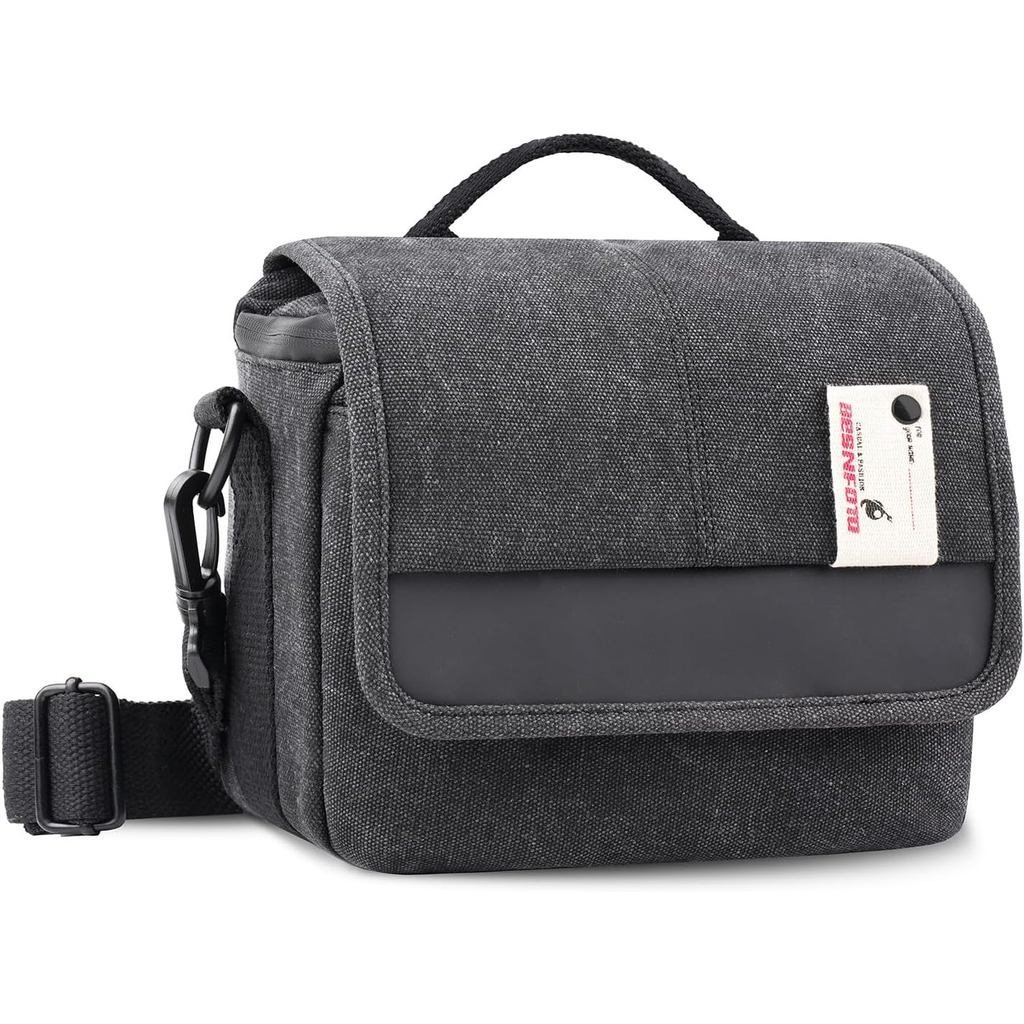 Bolsa de Câmera Besnfoto, Pequena Bolsa de Ombro para Câmeras Digitais Mirrorless e SLR, Estojo Compacto de Fotografia e