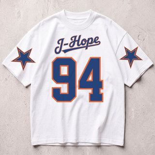 Camiseta BTS J-Hope 94 Camisetão Algodão Tour Arirang K-pop ARMY Streetwear Premium Unissex Diário