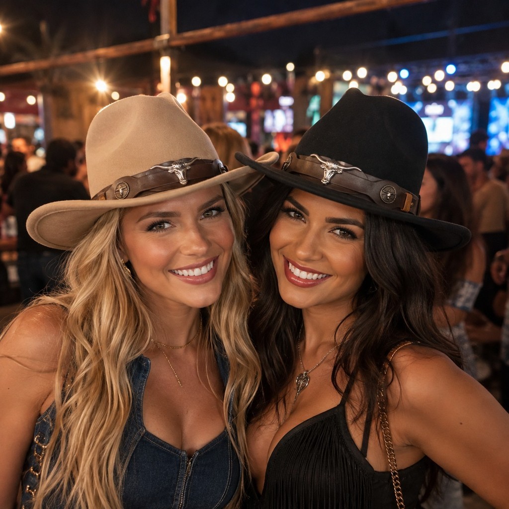 Chapéu Country Feltro Aveludado Cowboy Faixa Couro Unissex