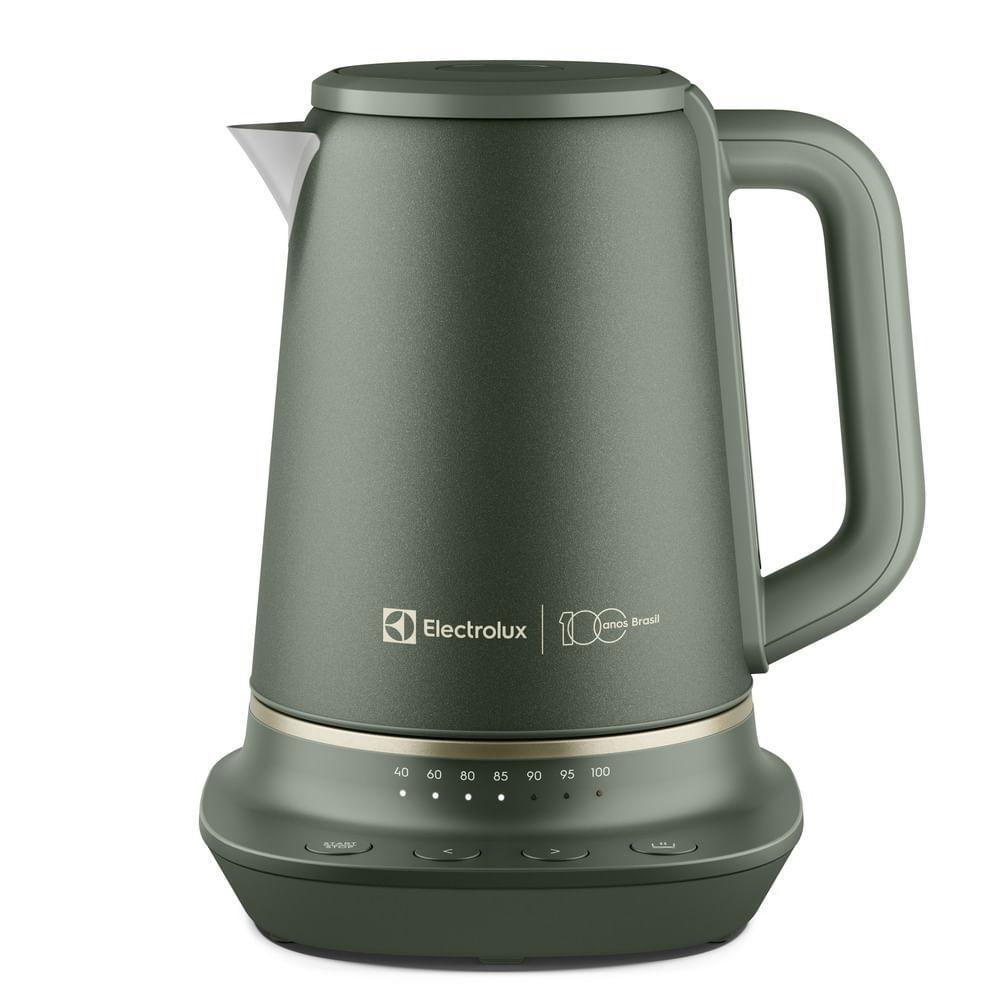 Chaleira Elétrica Electrolux 1,7L Verde Linha 100 anos Celebre Pausas (EKP75)