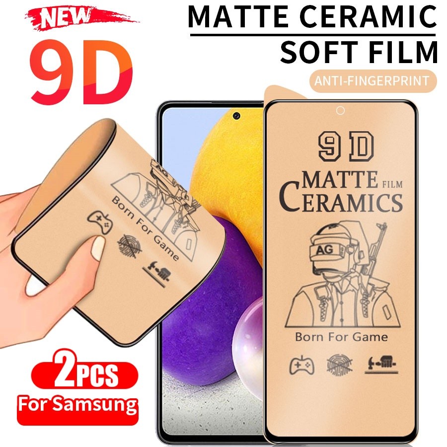 2PCS fosca cerâmica Película para Samsung Galaxy A27 A37 A57 A22 A17 A07 A56 A34 A24 A36 A26 A54 A16 A55 A15 A15 A35