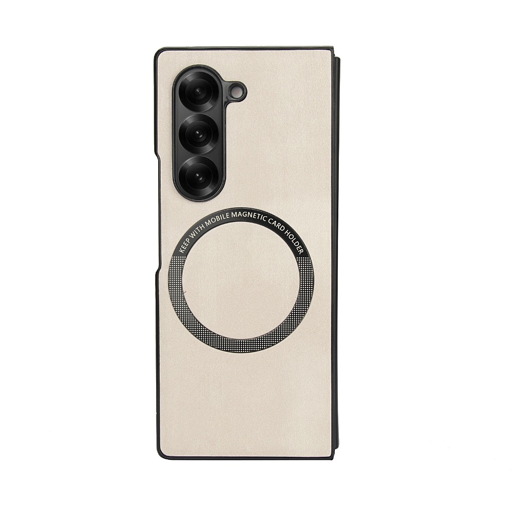 Capa Magnética De Couro PU Para Samsung Galaxy Z Fold6/5/4 – Slim Fit , Compatív