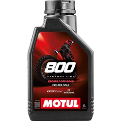 OLEO MOTUL 800 2T OFF ROAD FACTORY LINE 100% Sintético Competição 1L + potencia