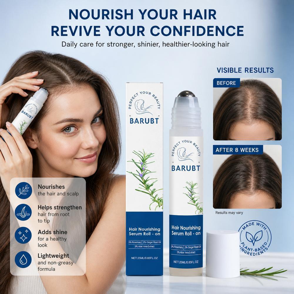 Tratamento Suave De Cabelo Com Bola De Rolo Que Massageia O Couro Cabeludo Enquanto Proporcionando Nutrientes Essenciais