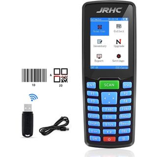 Leitor de código de barras 1D 2D sem fio, scanner de inventário portátil JRHC e coletor de dados PDA, dispositivo de inv