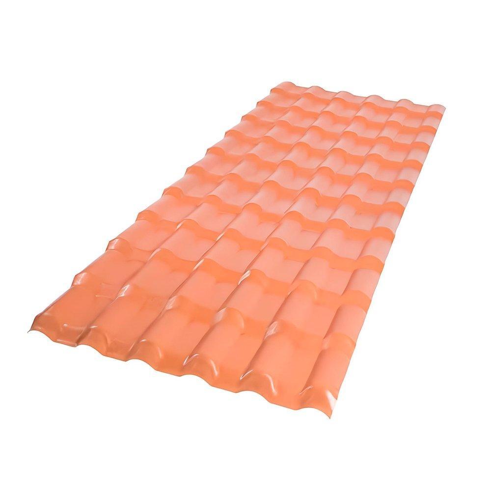 Telha de PVC Fortlev Plan Cerâmica 1,98x0,86m 06 Ondas