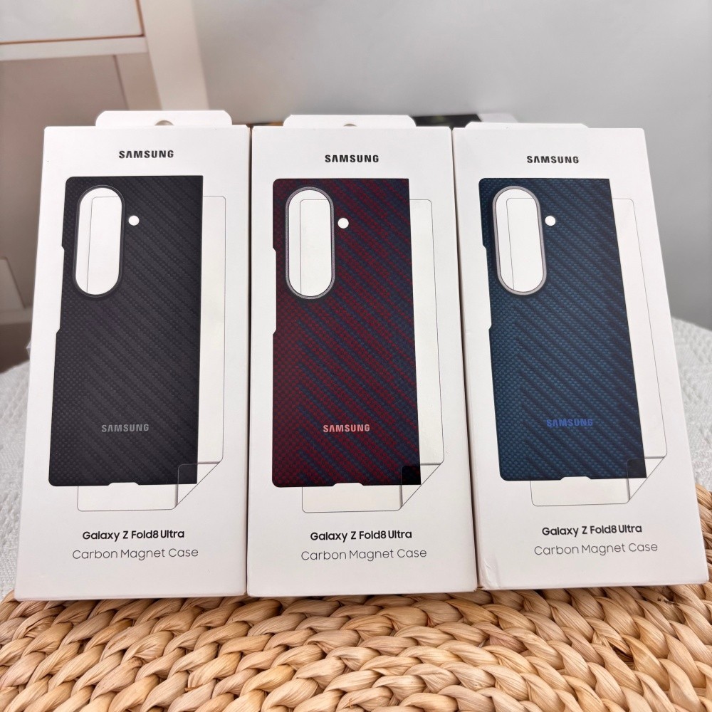Samsung Galaxy Z Fold8 Fold 8 Ultra Fibra De Carbono Ímã Caso Fino Aramida Capa 