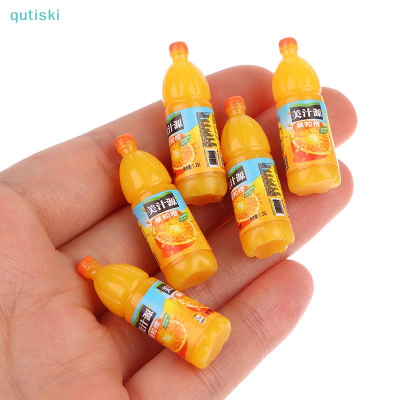 QUTI 5 Peças 1 : 12 Casa De Bonecas Em Miniatura Modelo De Bebidas De Frutas Cozinha Acessórios De Comida Brinquedos