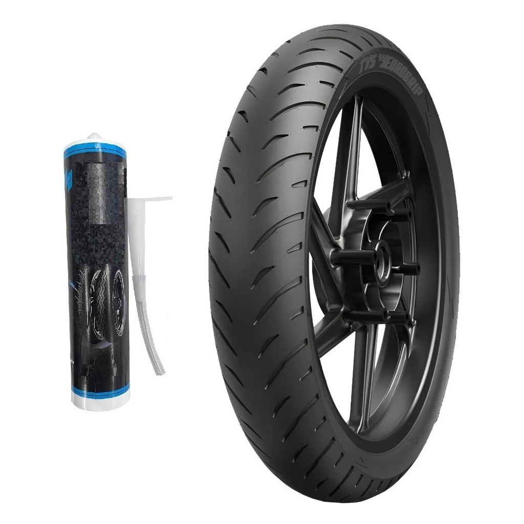 PNEU 90/90-18 TRASEIRO EUROGRIP 51P TEG ATT230R SEM CAMARA CG TITAN 125 150 160 YBR Factor FAZER Intruder 125 + SELANTE