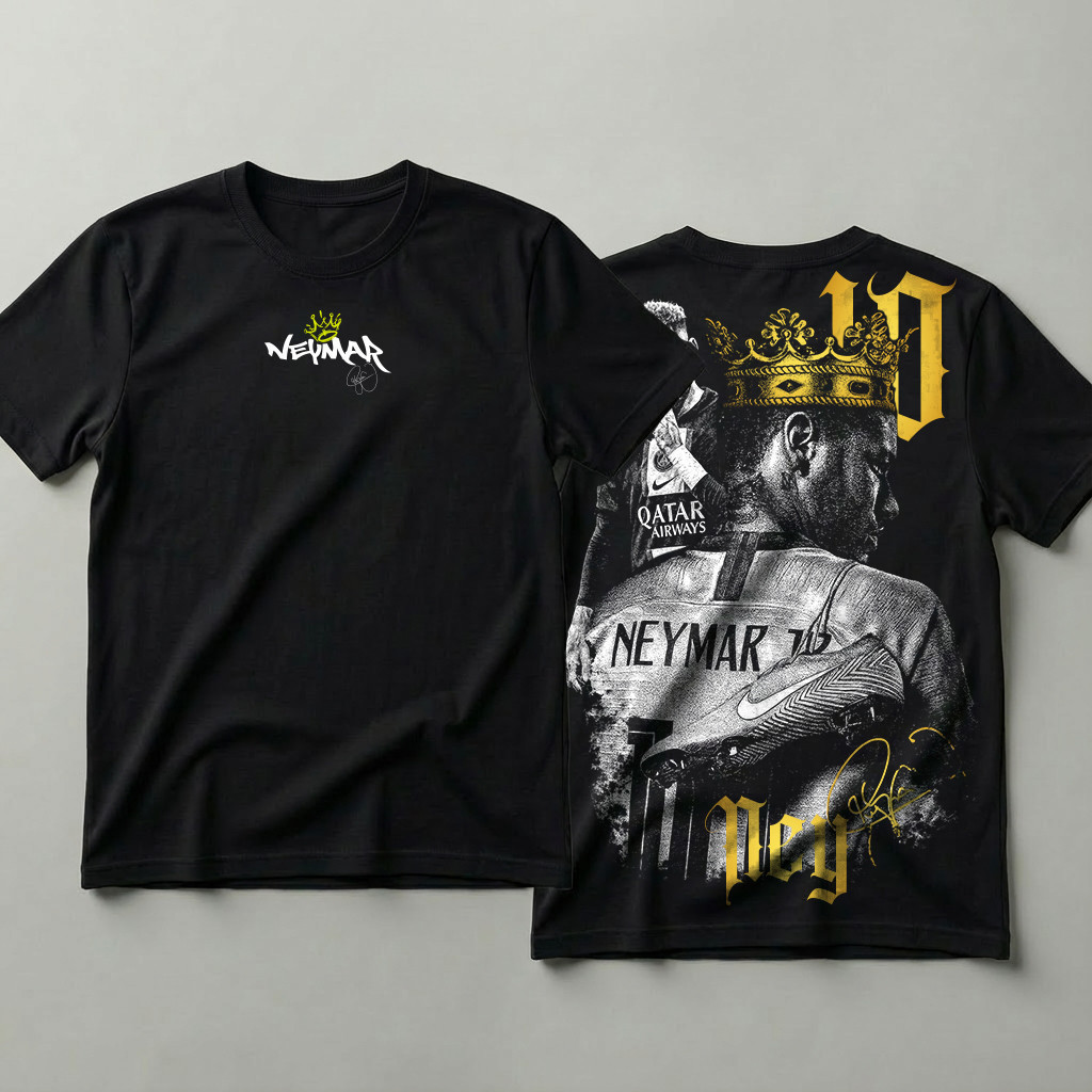 Camiseta Neymar Jr Brasil Futebol 100% Algodão Estampada Torcedor Seleção Brasileira Streetwear