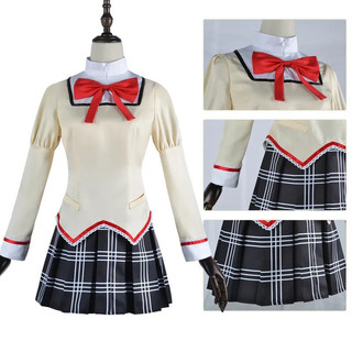 Fantasia de Cosplay de Kaname Madoka e Akemi Homura, Uniforme Escolar Puella Magi Magica, Fantasias de Anime para Adulto