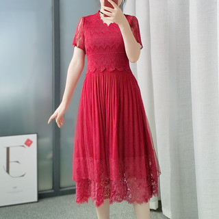 Uma pessoa uma plissada ZB076 Issey Miyake vestido 2025 costura plissada renda saia plissada com decote em V comprimento