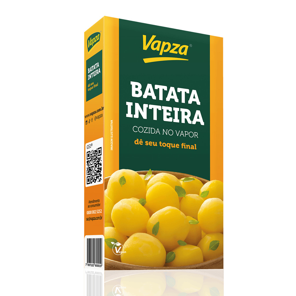 Batata Inteira Cozida no Vapor 500G Vapza