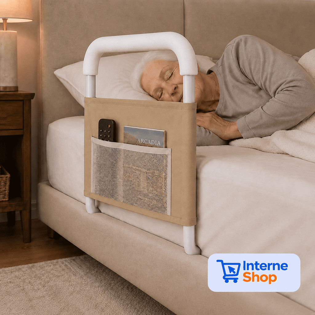 Grade de Cama para Idoso - Proteção Antiqueda com Apoio Lateral Reforçado