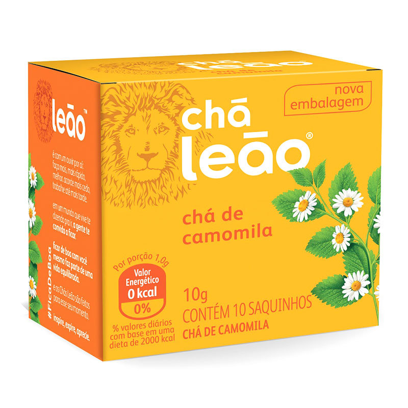 Chá Camomila com 10 unidades Leão