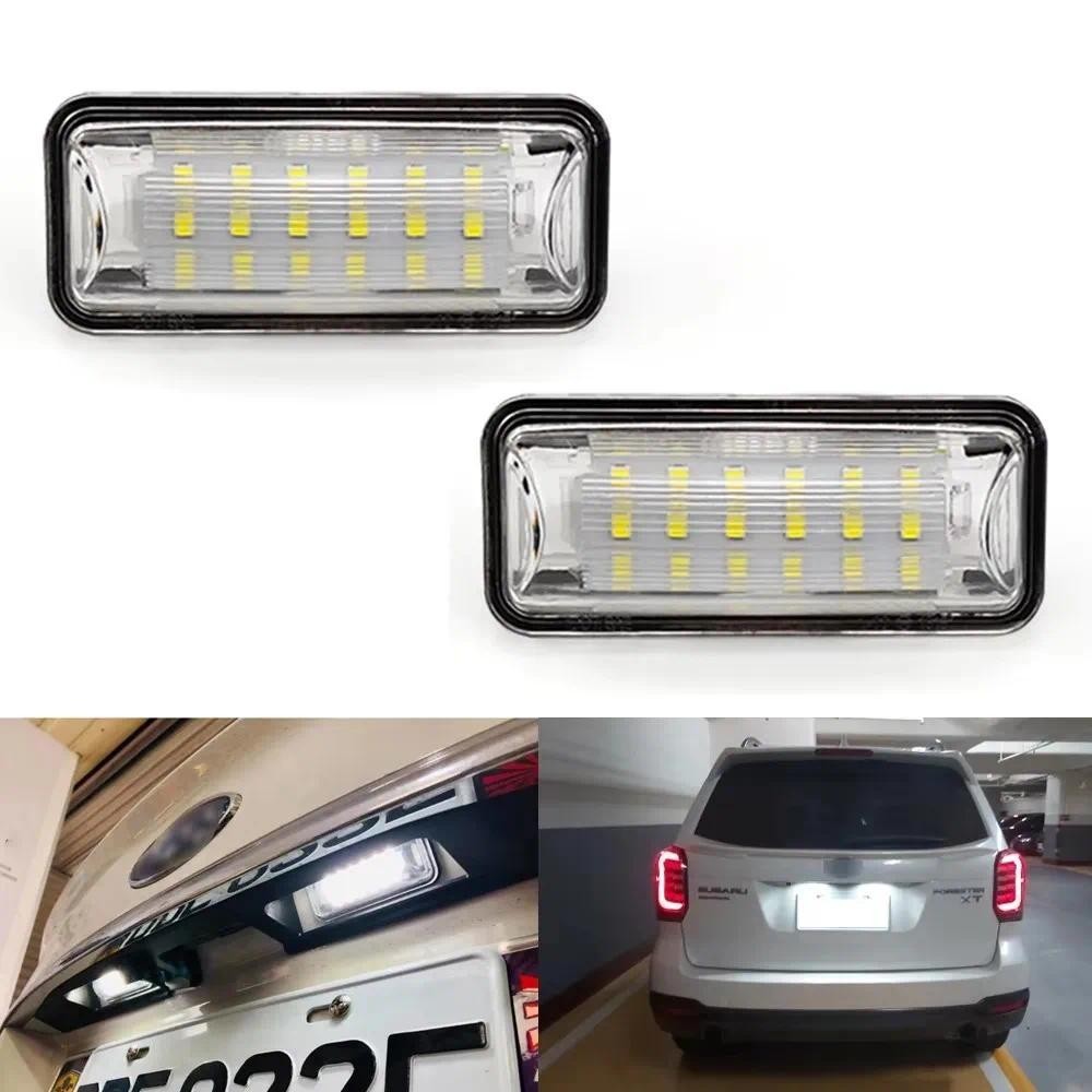 84912FG110 2 Pçs Carro LED Luz Da Placa De Licença Lâmpada Branca 6500K Para Subaru Forester BRZ Impreza WRX STI Legado 