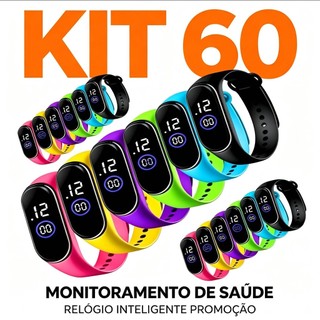 Atacado  Kit 30/40/50/60 unidades Relógio Esporte Led à prova d'agua unissex