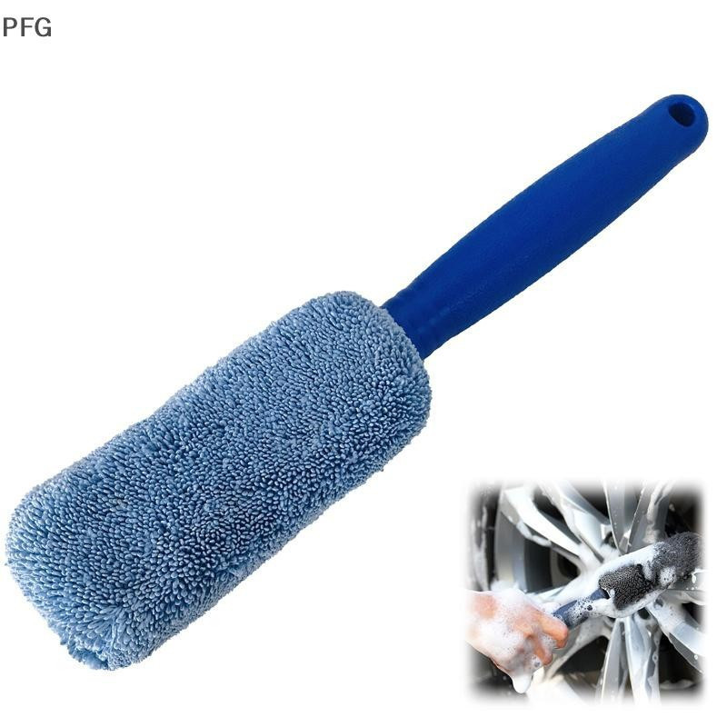 PFG 1 Peça Ferramentas De Limpeza De Lavagem Automática De Roda De Carro Portátil Microfibra Pneu Aro Escova Para Com Al