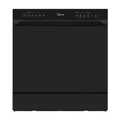 Lava Louças Midea Touch Plus MDWTF08B1 8 Serviços Função Compras Secagem Extra Preto 110V