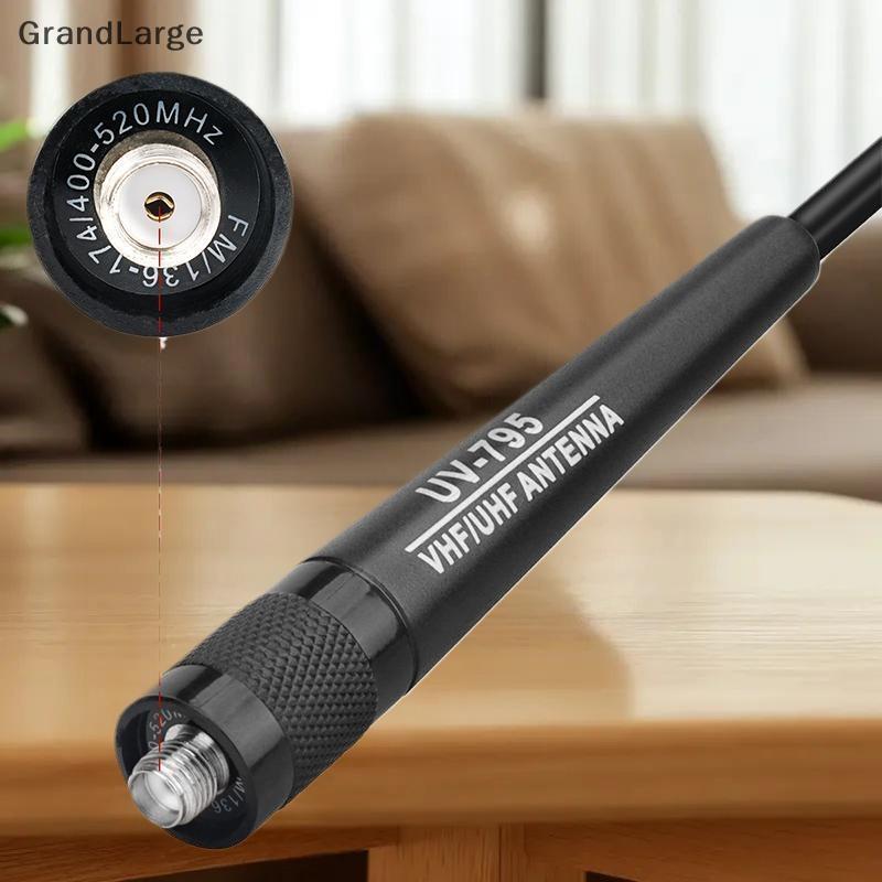 [GrandLarge] AR-795 SMA-F Fêmea Banda Dupla VHF/UHF 136-174MHz/400-520MHz Antena Macia Para UV-5R-82 BF-888S Walkie Talk