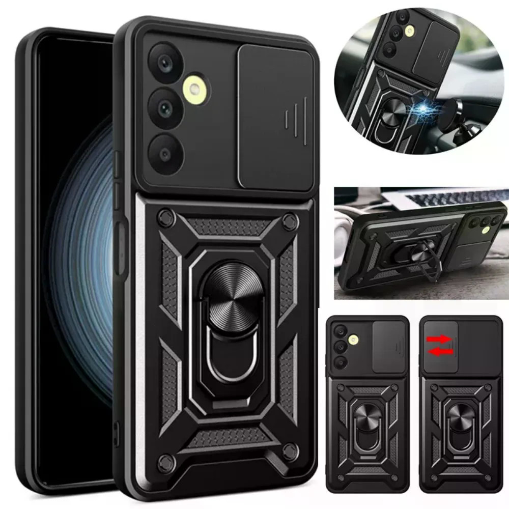 Para Samsung Galaxy M35 A55 M55 M15 A15 A35 A05S A54 A25 A34 A24 A14 Armadura À Prova De Choque Caso Capa Anel Suporte M