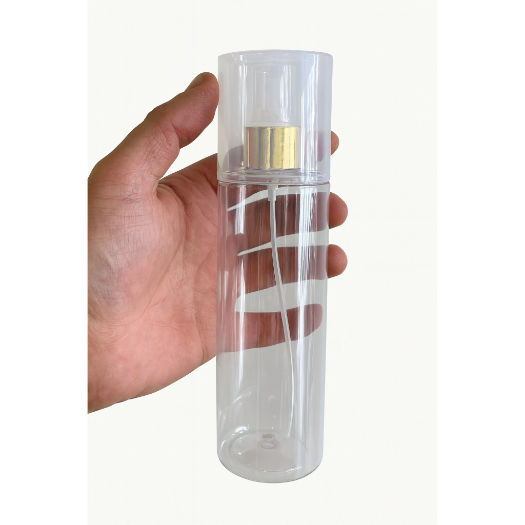 3 Unidades Frasco Sobre Tampa Splash 200ml Válvula Spray Metalizada Dourada