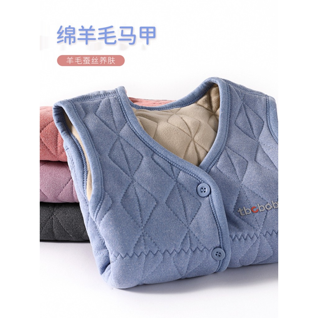 Crianças acolchoado colete exterior wear primavera outono meninos meninas colete de algodão roupa interior inverno forro