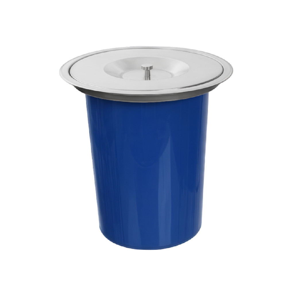 Kit Cuba Gourmet Aço Inox Tábua De Corte Lixeira Embutir 5l Aço Inox Escovado · foto 2