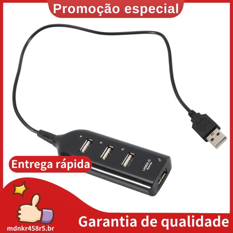 Hub USB 2.0 Multi-Divisor De Alta Velocidade Adaptador De 4 Portas Para Receptor De Laptop Acessórios De Computador Pret