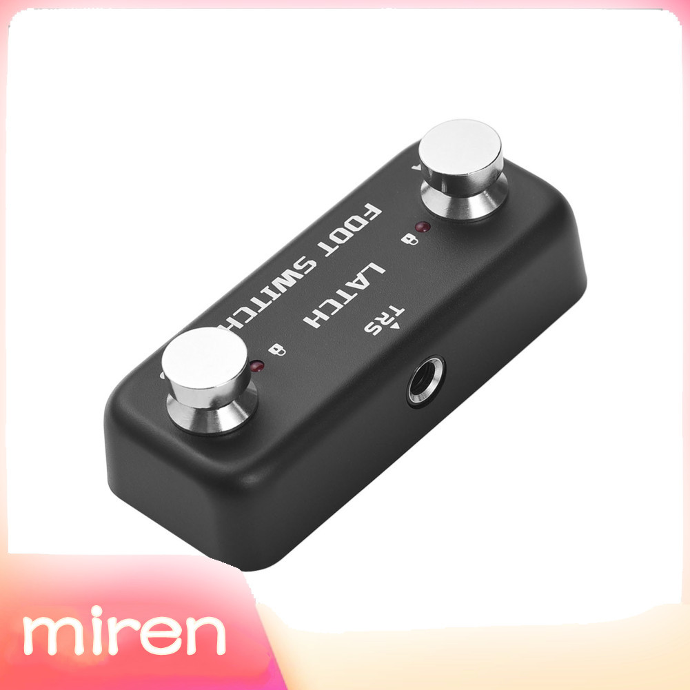 miren.br 2 Pedal de pedal Controlador de efeito Canal AB com função de travamento LED Iluminação indicadora Entrada