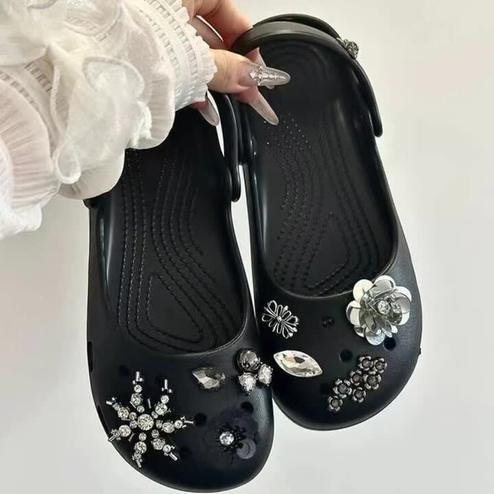 Mary Jane sapatos femininos sapatos de balé sandálias femininas buraco sapatos femininos ao ar livre usar Flip-Flops sap