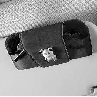 Suporte para óculos de sol para painel de carro, clipe para óculos de sol para o lado do motorista, caixa organizadora p