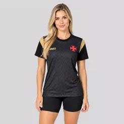 Camisa Vasco Ativo Feminina Preta